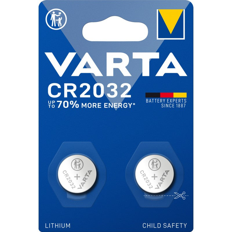VARTA BATTERIE LITHIUM CR2032 2PZ