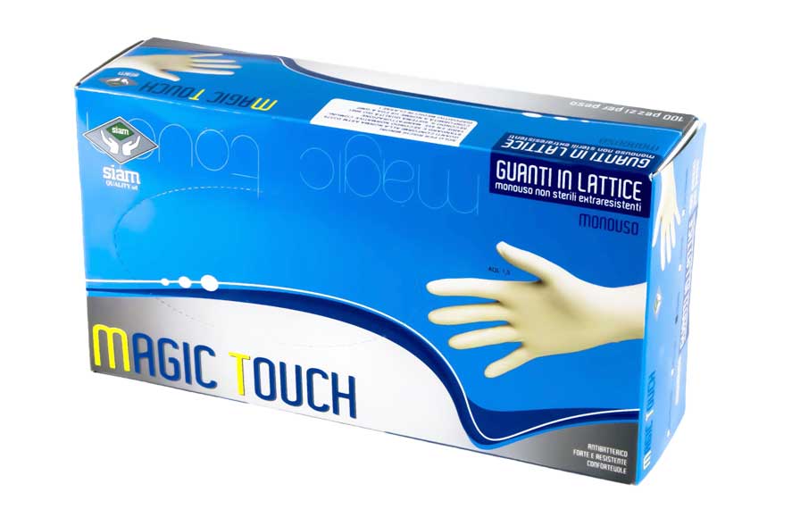 SIAM GUANTI LATTICE 100PZ M CON POLVERE