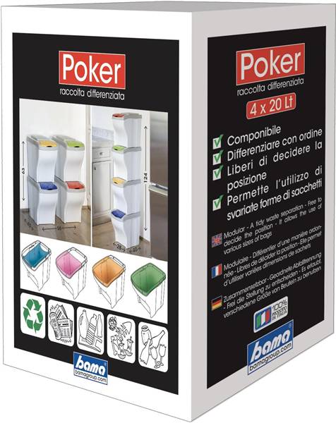 BAMA PATTUMIERA POKER 4PZ.