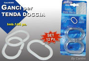 CANTINI GANCI PER TENDA DOCCIA 