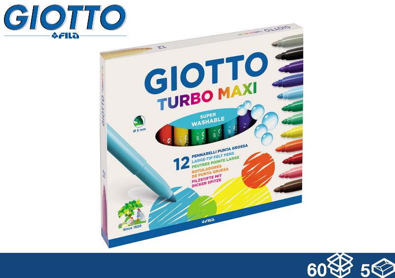 GIOTTO COLORI TURBO MAXI 12PZ