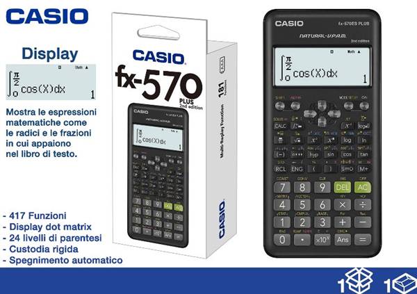 EOL CALCOLATRICE CASIO SCEN FX570 PLUS 