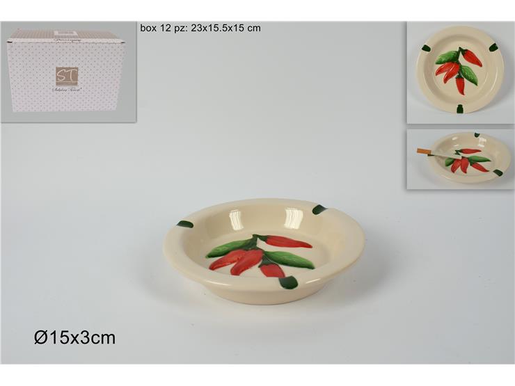 DUE ESSE POSACENERE DECORO PEPERONCINI