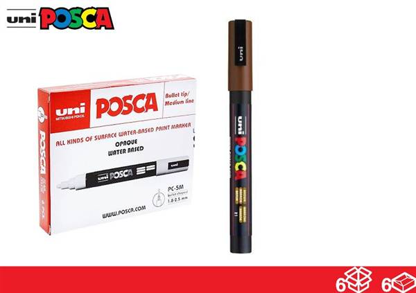 UNIPOSCA MARKER MARRONE 