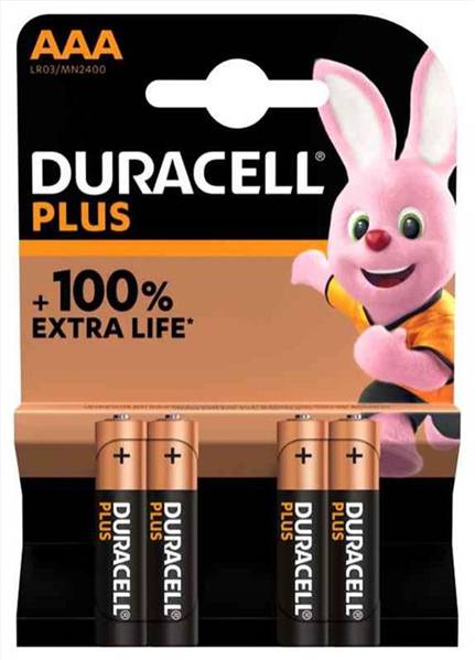 DURACELL MINI STILO PLUS 4PZ MN2400P 
