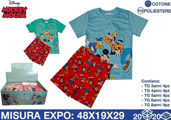DISNEY PIGIAMA COTONE MICKEY 