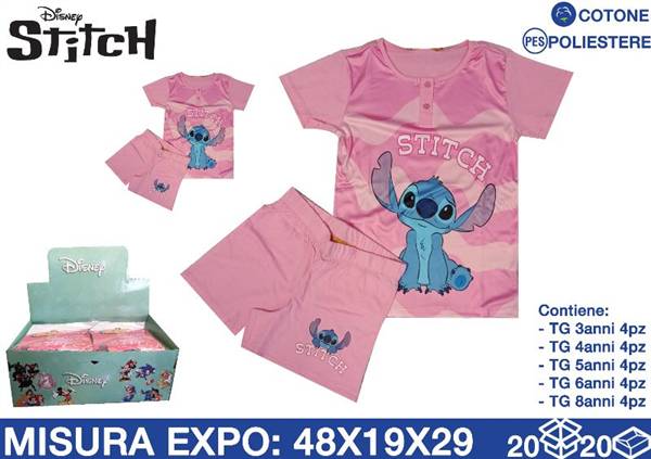 DISNEY PIGIAMA COTONE STITCH 