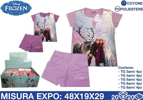 DISNEY PIGIAMA COTONE FROZEN 
