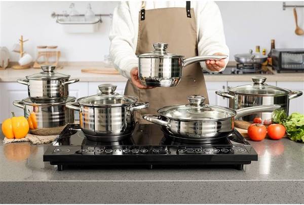 ROYALTY LINE BATTERIA 12PZ INOX 12/31 