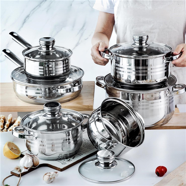 ROYALTY LINE BATTERIA 12PZ INOX 12/31 