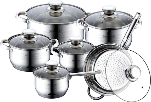 ROYALTY LINE BATTERIA 12PZ INOX 12/31 