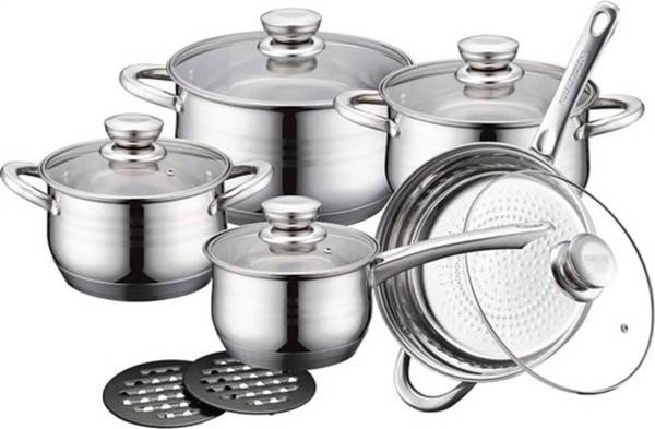 ROYALTY LINE BATTERIA 12PZ INOX 12/32 