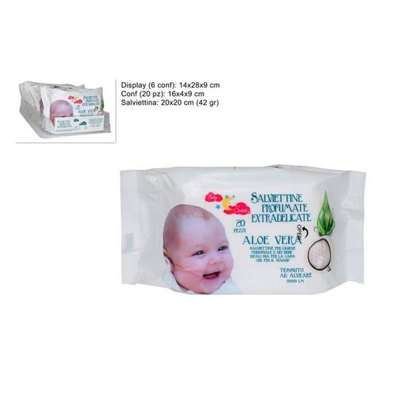 DUE ESSE SALVIETTINE DETERG. 20PZ. ALOE 