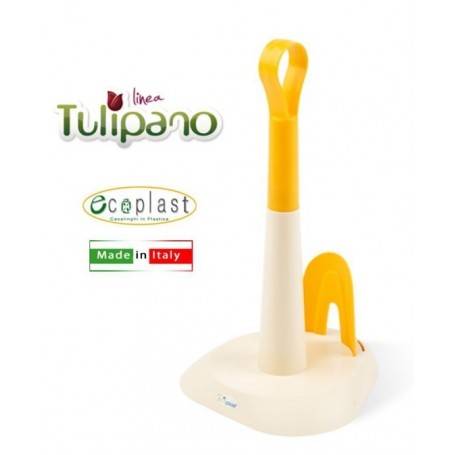 ECOPLAST PORTA ROTOLO UNICO AVORIO/GIALL 