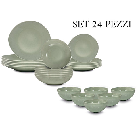 Servizio Piatti 24pz Soho Verde