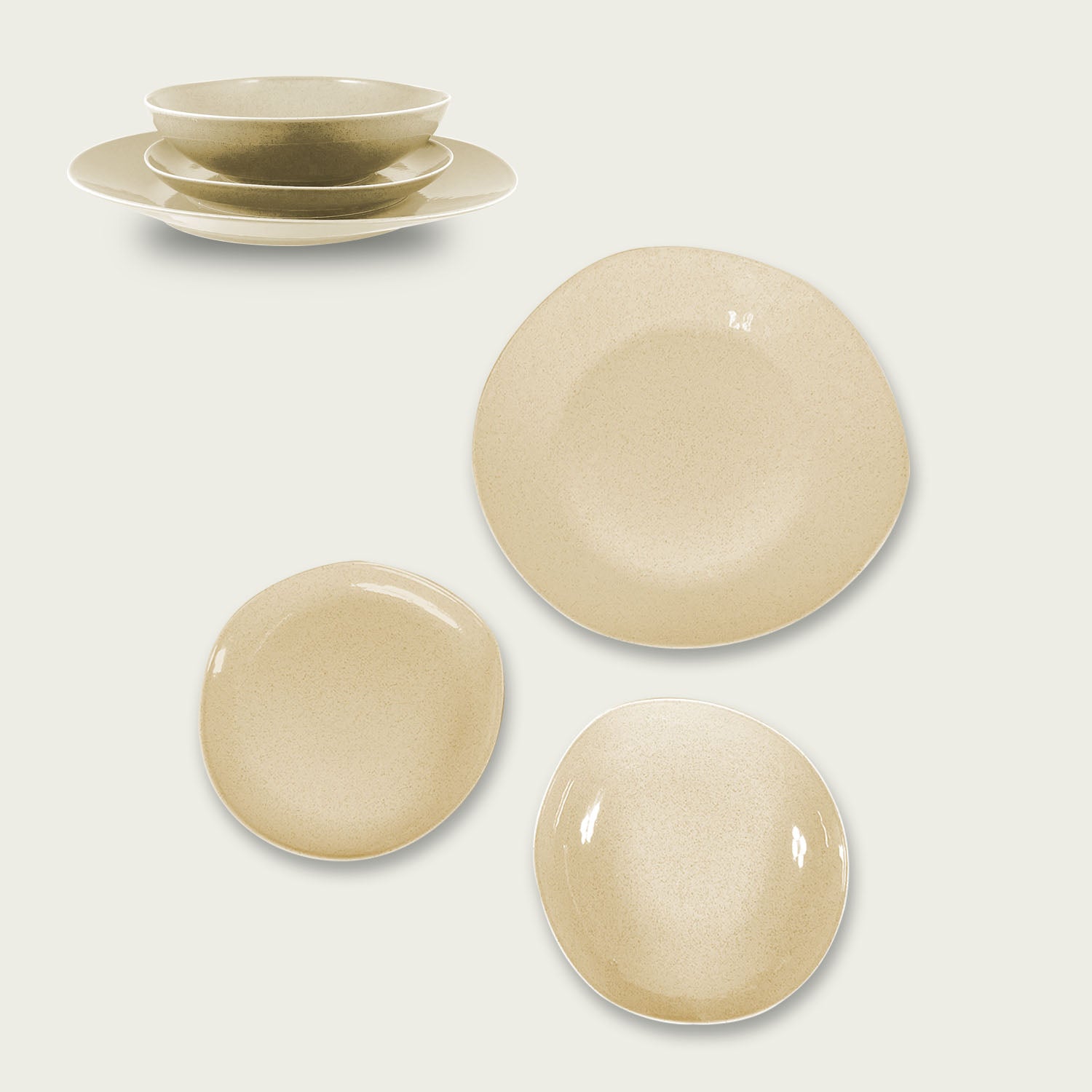 SERVIZIO PIATTI 24PZ SOHO BEIGE
