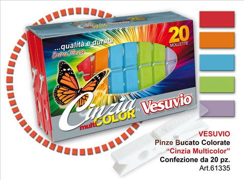 Vesuvio Mollette Cinzia 20pz. Color