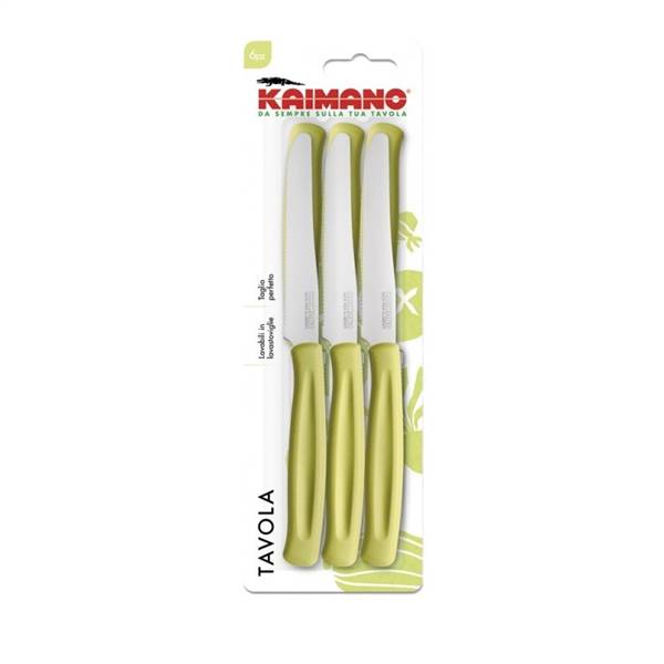 KAIMANO COLTELLI TAVOLA 6PZ. VERDE 