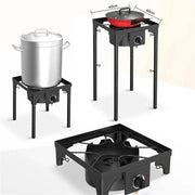 PROJECT FORNELLONE A GAS RIALZATO 40X40XH72 CON GAMBE REGOLABILI