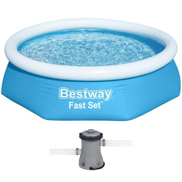 BESTWAY PISCINA CM.244X61 CON POMPA FILT 