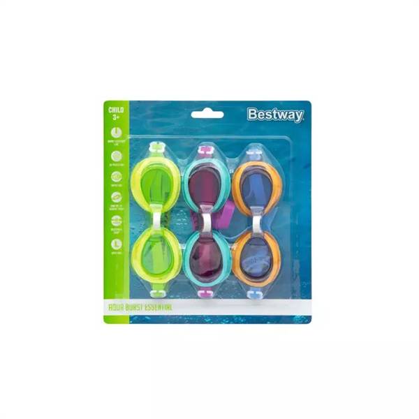 BESTWAY SET OCCHIALINI SWIMMER 3-6 ANNI 
