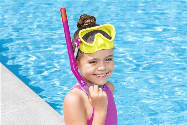 BESTWAY MASCHERA E TUBO 3-6 ANNI 2COL. 