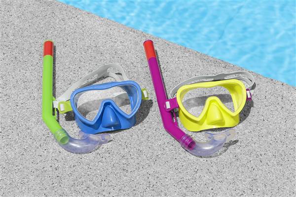 BESTWAY MASCHERA E TUBO 3-6 ANNI 2COL. 