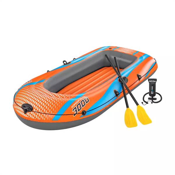BESTWAY SET CANOTTO KONDOR 3000 CON REMI E POMPA DA GONFIAGGIO