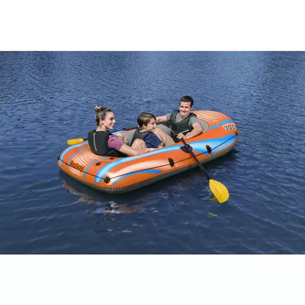 BESTWAY SET CANOTTO KONDOR 3000 CON REMI E POMPA DA GONFIAGGIO