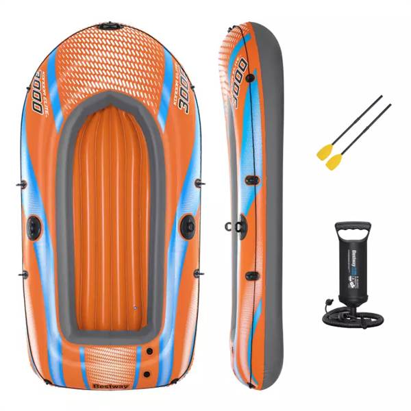 BESTWAY SET CANOTTO KONDOR 3000 CON REMI E POMPA DA GONFIAGGIO