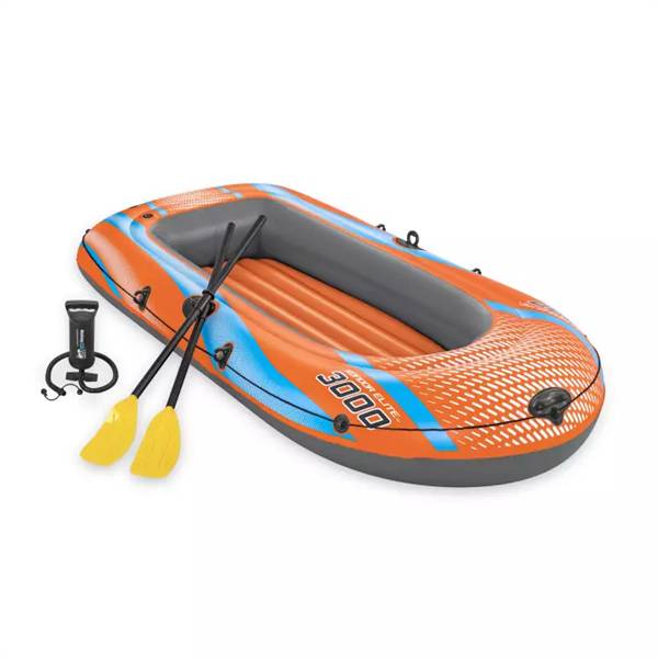 BESTWAY SET CANOTTO KONDOR 3000 CON REMI E POMPA DA GONFIAGGIO