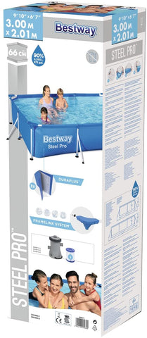 Bestway Piscina Cm.300x201x66 Lt.3300