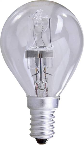 LAMPADINA ALOGENA SFERA E14 20W 