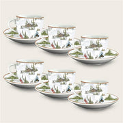 ARCA TAZZINE 6PZ C/PIATTINO LAND XMAS NATALE