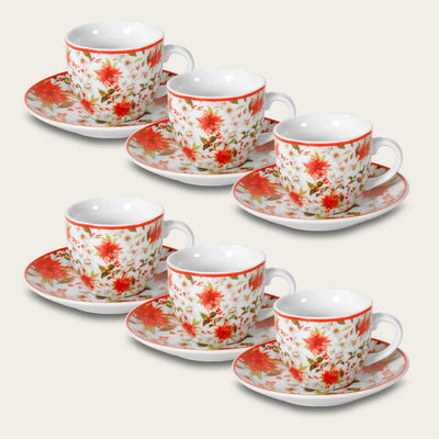 ARCA TAZZINE 6PZ C/PIATTINO VISCHIO XMAS