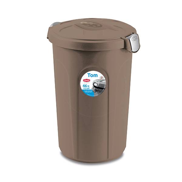 STEFANPLAST BIDONE TOM 46LT. TORTORA/SIL