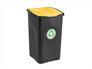 STEFANPLAST PATT ECOGREEN 50LT NERO/GIAL 37X37X56H CM