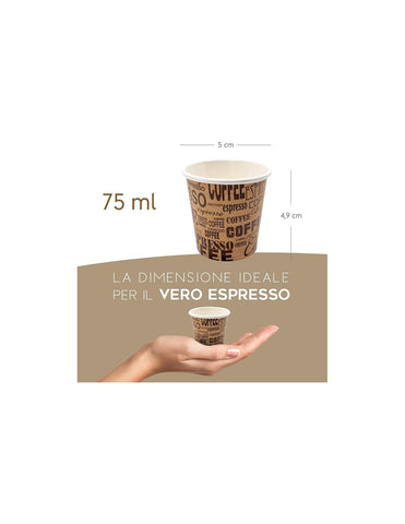 Bio Bicchieri Carta 75ml Espresso