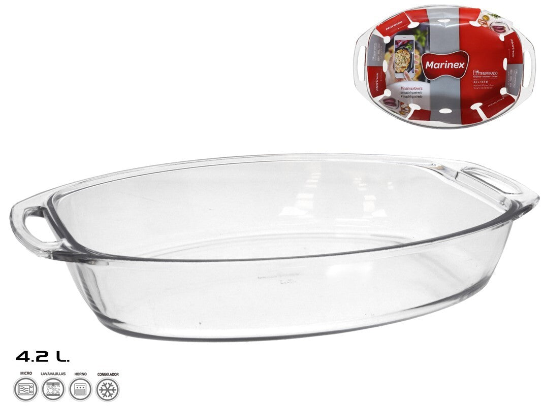 GERI TEGLIA VETRO OVALE 40X27X7 4,2LT
