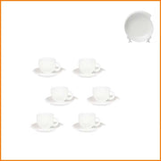 FT SET 6 TAZZE CAFFE' C/PIATTINO BILBAO