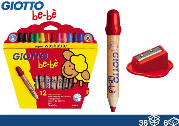 GIOTTO BEBE MATITONI 12PZ 