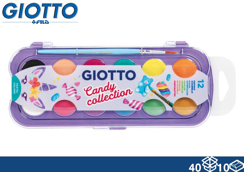 GIOTTO COLORI ACQUERELLO CANDY 12PZ