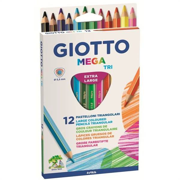 GIOTTO COLORI MEGA-TRI 12PZ. 