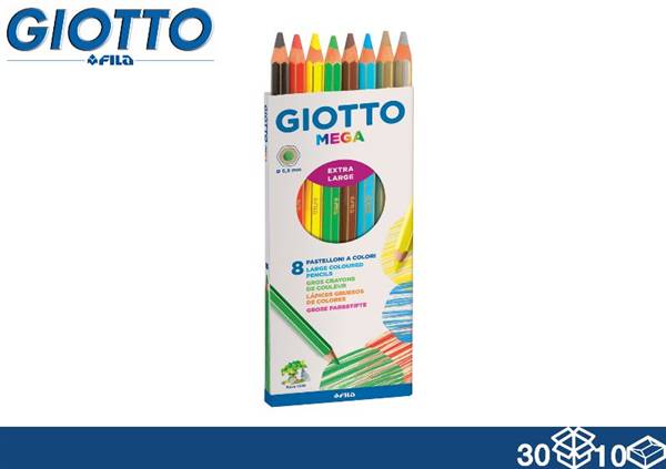 GIOTTO COLORI MEGA 8PZ IN ASTUCCIO 