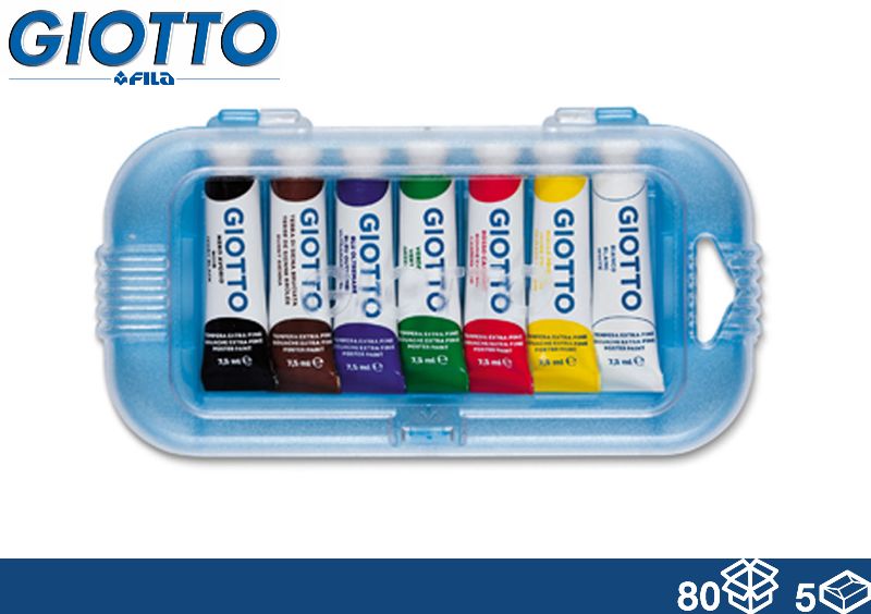 GIOTTO TEMPERA TUB 7,5ML 7PZ