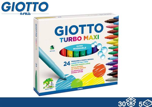 GIOTTO PENNARELLO TURBO COLOR MAXI 24PZ. 
