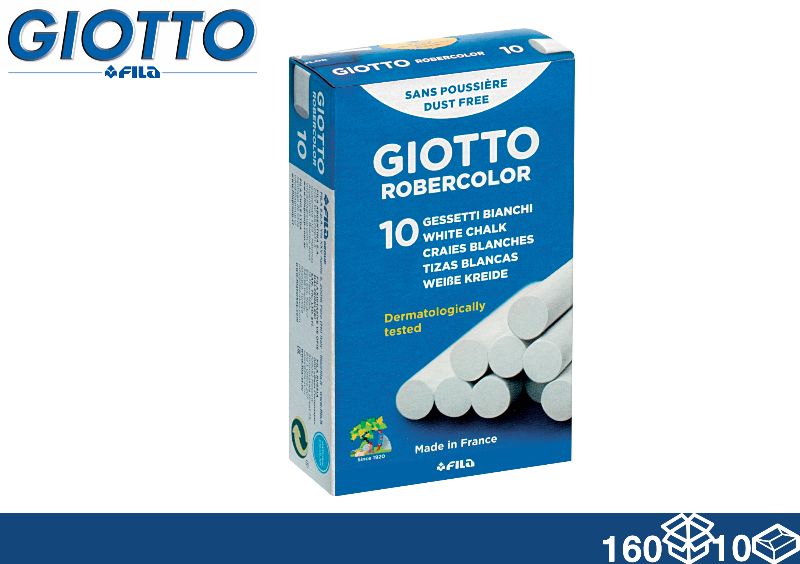 GIOTTO GESSETTI ROBERCOLOR BIANCHI 10PZ