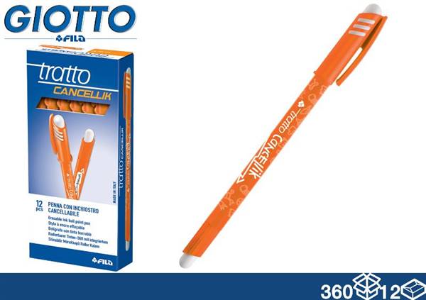 TRATTO PENNA CANCELLABILE ARANCIO 