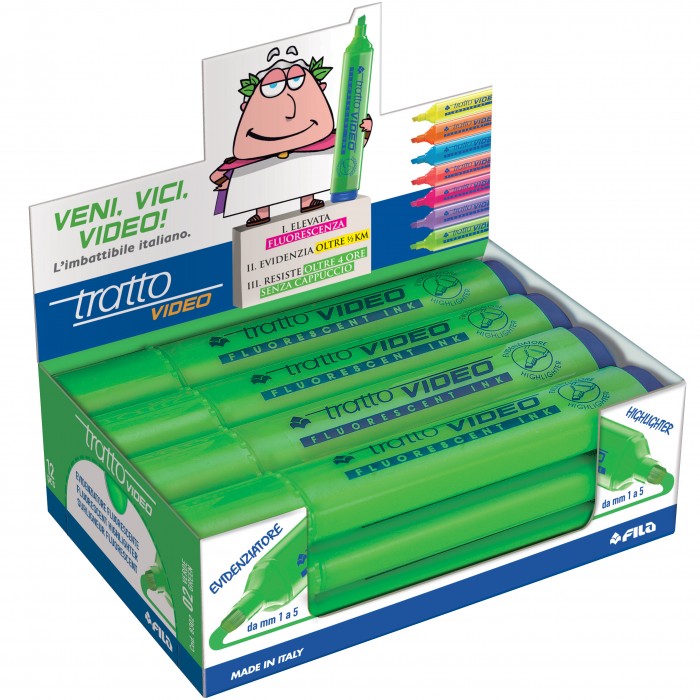 TRATTO VIDEO EVIDENZIATORE VERDE