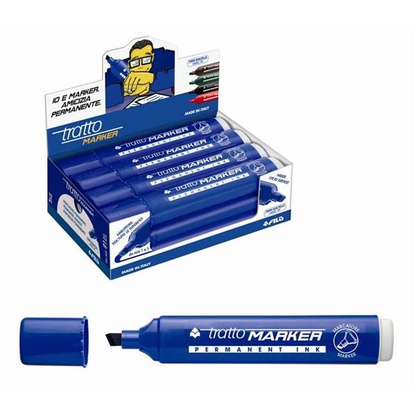 TRATTO MARKER BLU RETT 